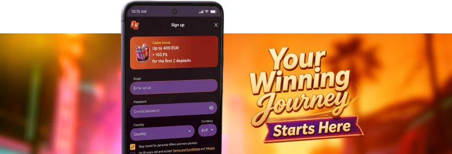 LuckyHills mobile version login for Auusies