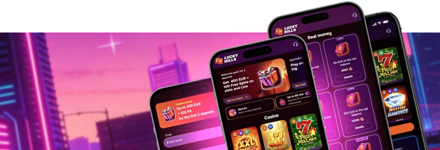 LuckyHills mobile payments via app