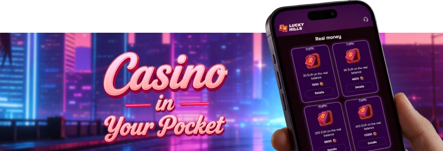 LuckyHills mobile version for AU players
